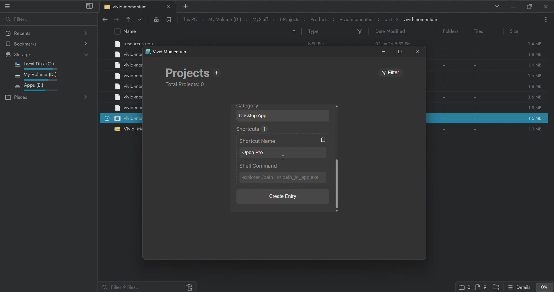 Vivid Momentum Project Tracker image 1
