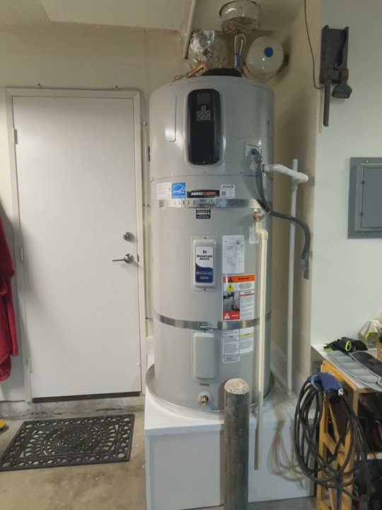Elevation Plumbing - Overall view of new heat pump water heater - Plumbing Near Me - Irvine, California