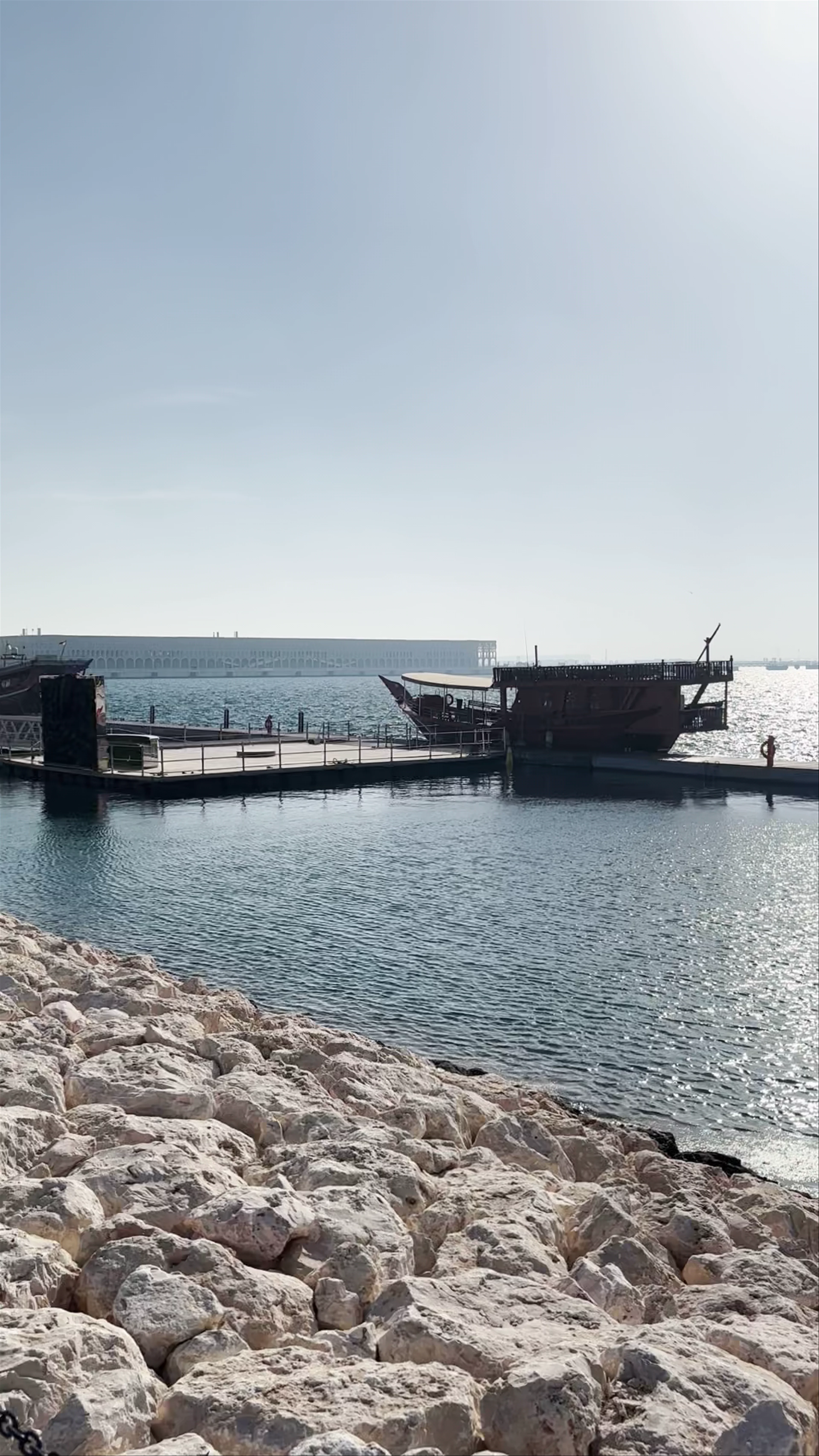 Old Doha Port Sidewalk