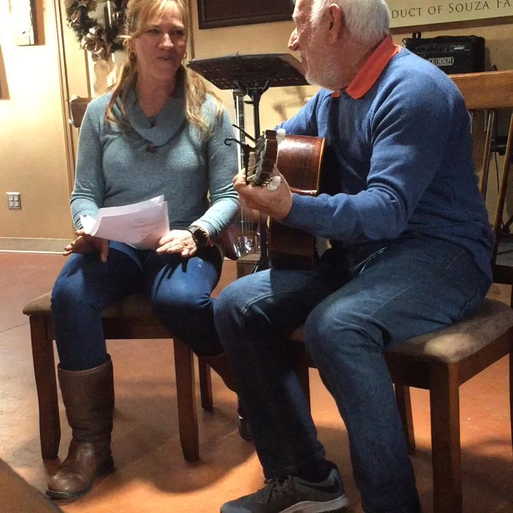 Tehachapi Wine and Cattle - Guests stopped by all the way from Columbia to sing and play for us - Wineries Near Me - Tehachapi, California