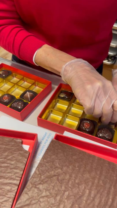 Chocolat Moderne - Preparing the selection - Chocolatiers & Shops Near Me - New York, New York