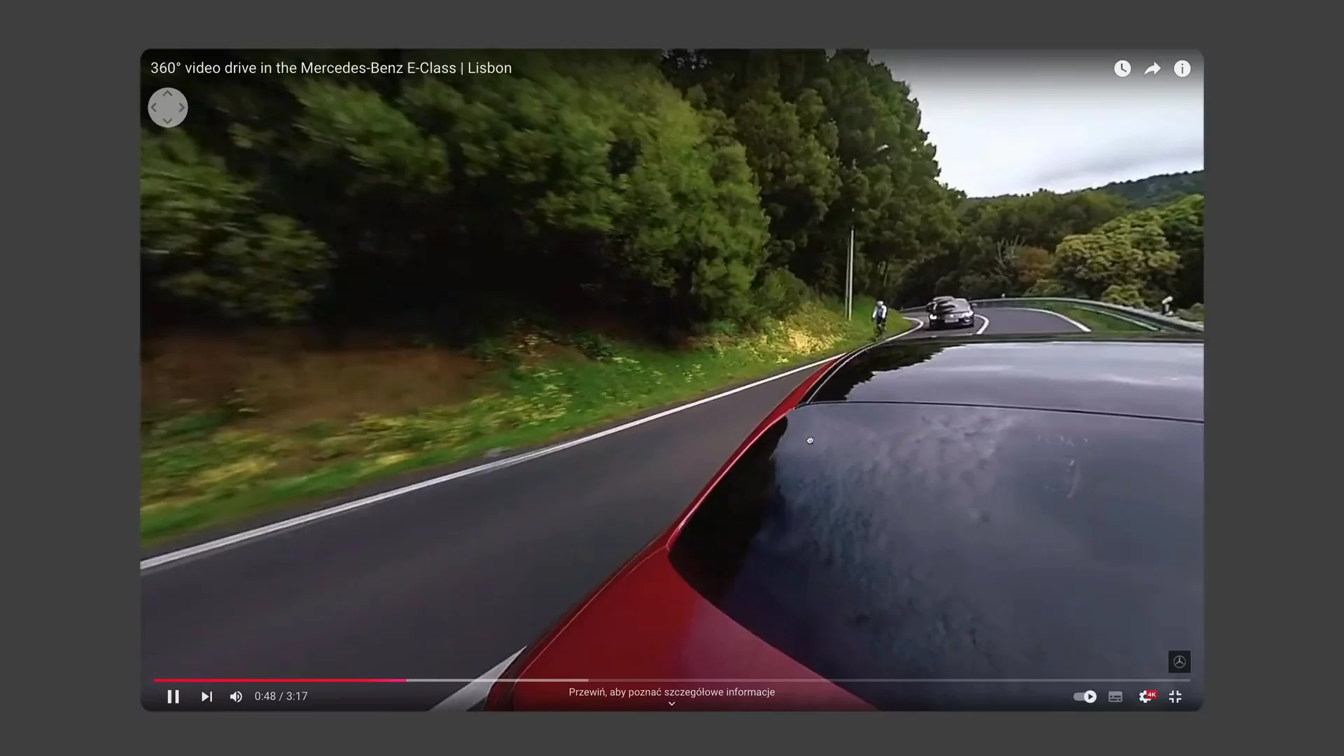 video showing 360 degree videos for Mercede Benz