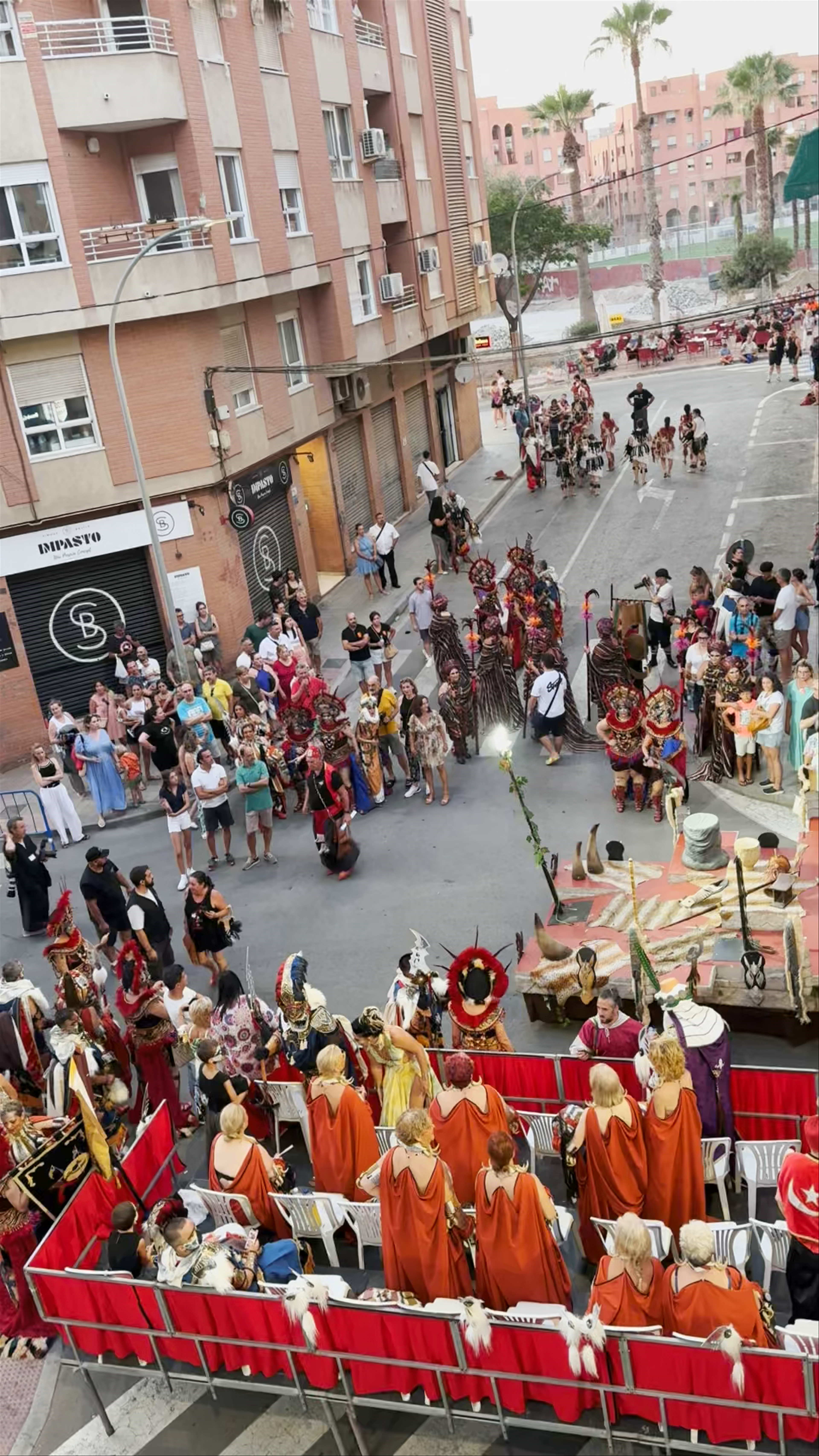 Traditional Spanish Festival Parade in Alicante