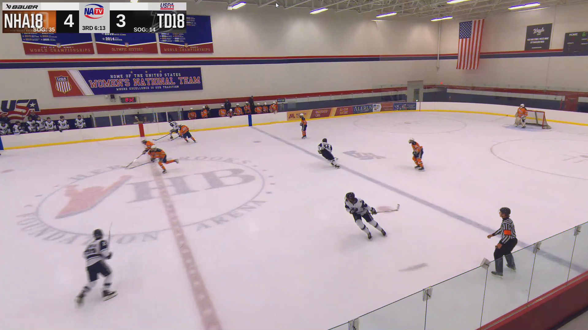 Effort goal versus Dallas - U18