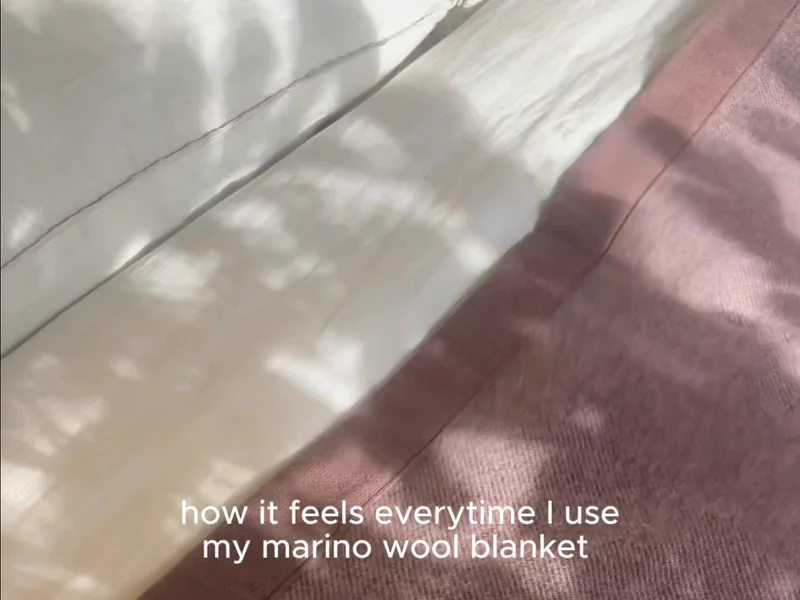 Merino Wool Blanket Product Demo