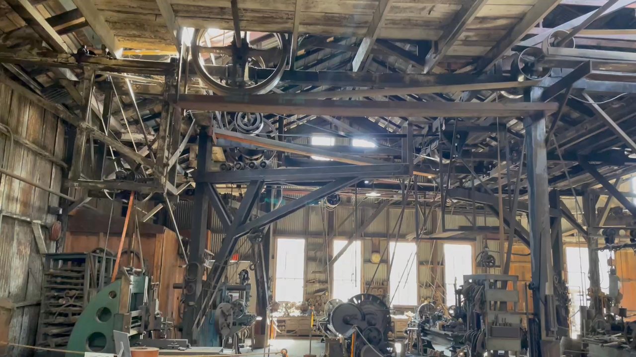 Knight Foundry - Pullys that run because if the water wheel invention - Museums Near Me - Sutter Creek, California