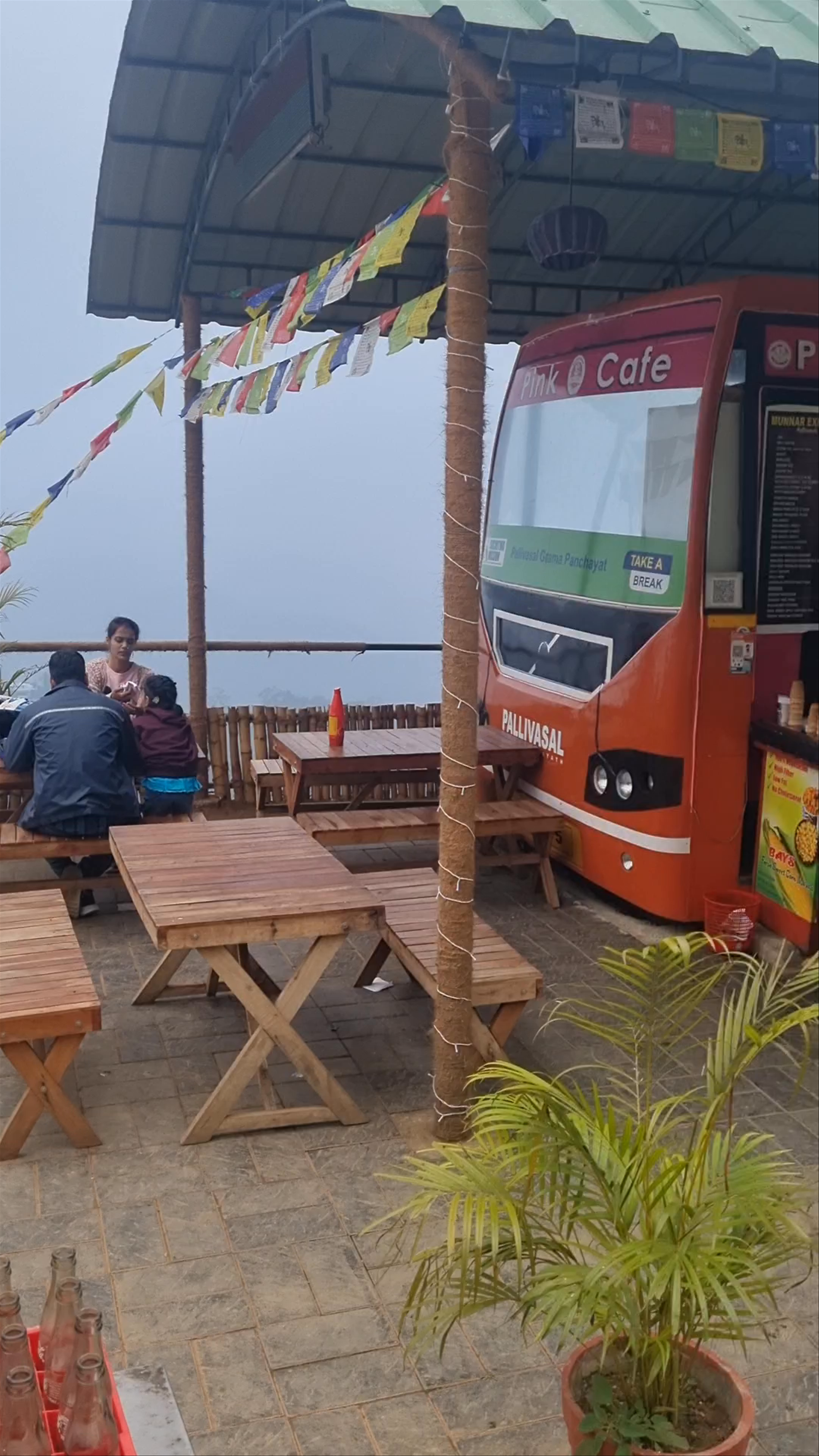 Pink Cafe and Toilet complex