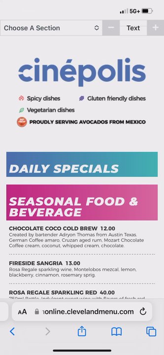 Cinepolis - Menu - Cinema Near Me - Tomball, Texas