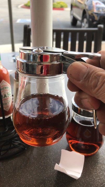 Mustard Cafe & Grill Foothill Ranch - Watered down syrup at mustard cafe.   The first one is watered.  The second one wasn't. - Sandwiches Near Me - Lake Forest, California