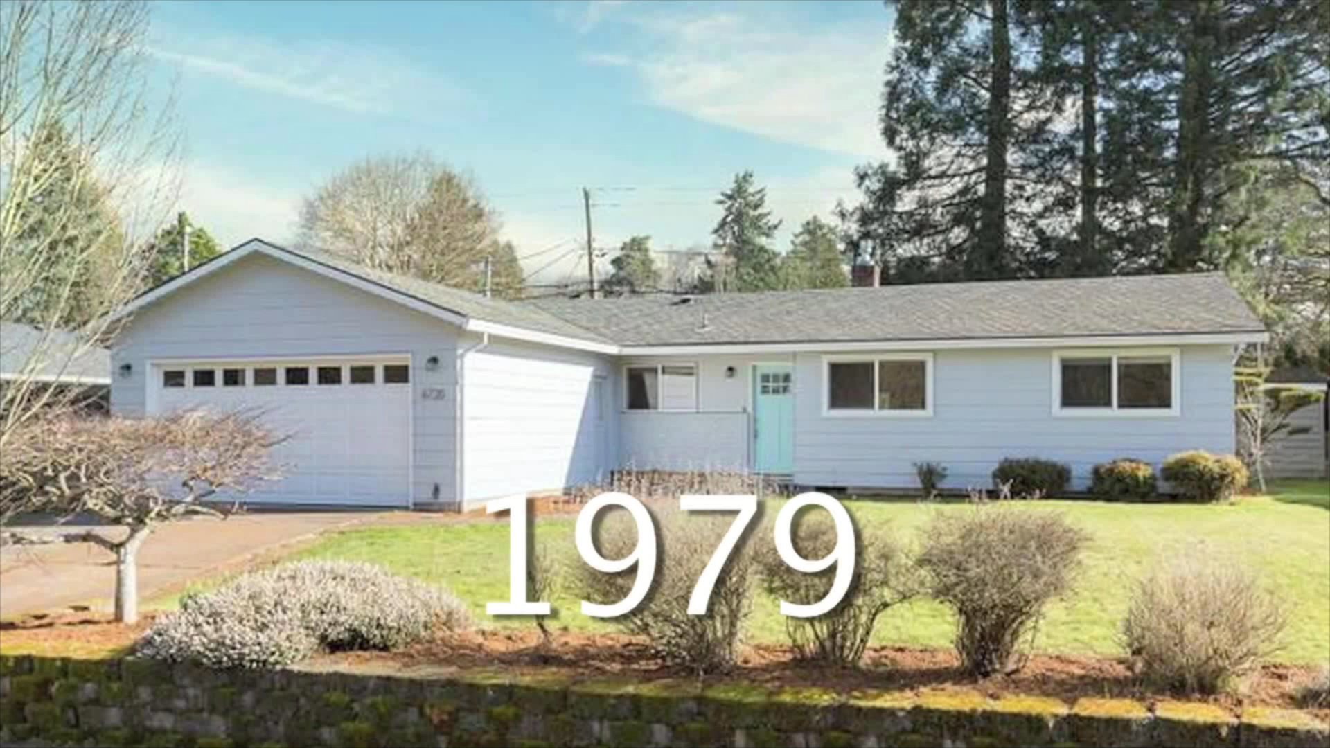 A man shares personal memories, transitioning from his reflective commentary to images of a house from 1979 and his present-day domestic routines.