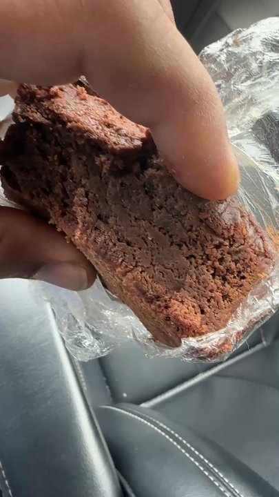 Soma Coffee House - Video showing how old this brownie is- more than a day old. - Coffee & Tea Near Me - Bloomington, Indiana