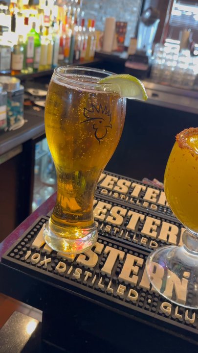 Wing Daddy's Sauce House - A beer and some margaritas at the bar! - Chicken Wings Near Me - Mission, Texas