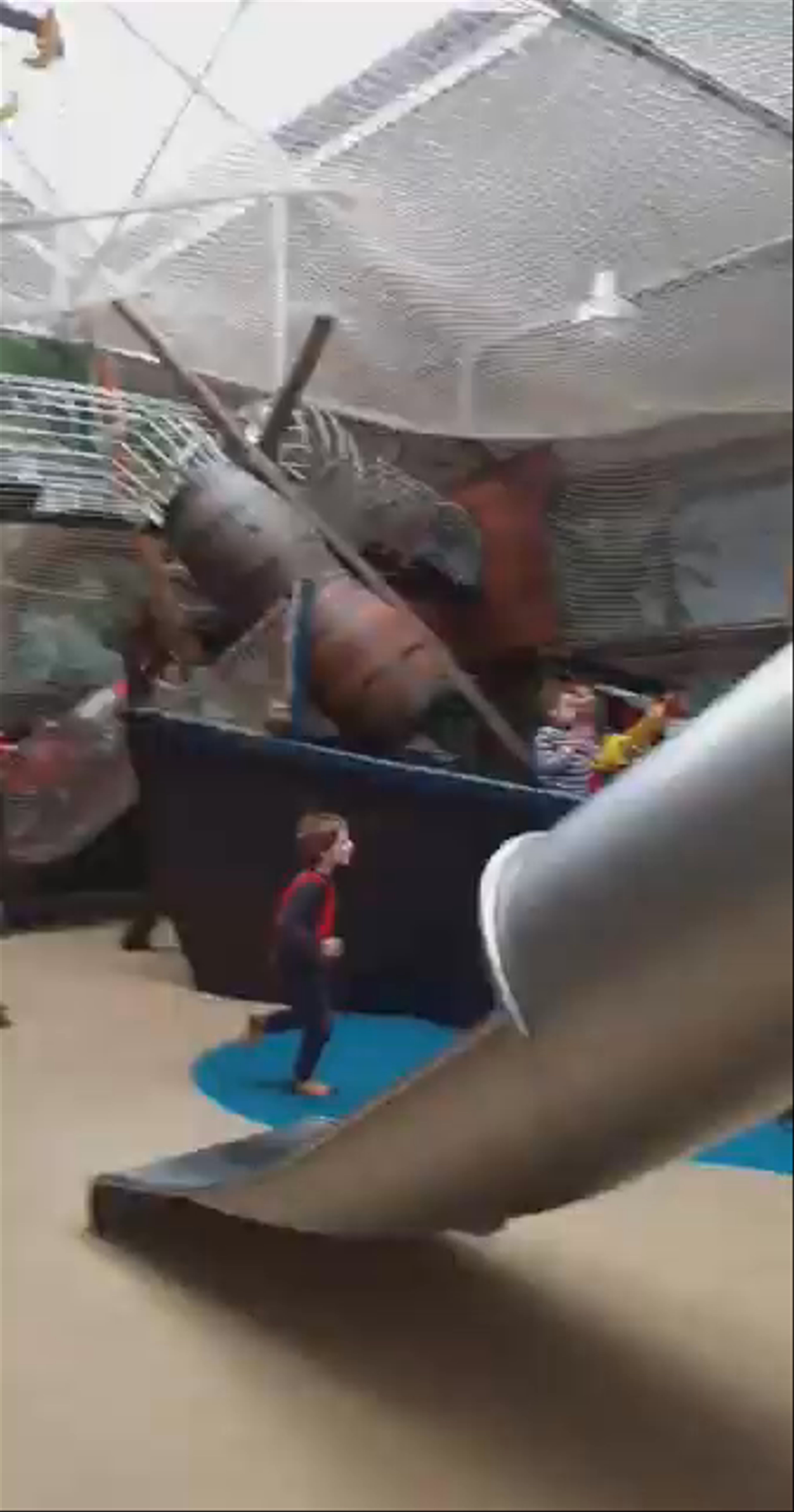 Indoor Adventure Playground at L'Île de Robinson, Montreuil
