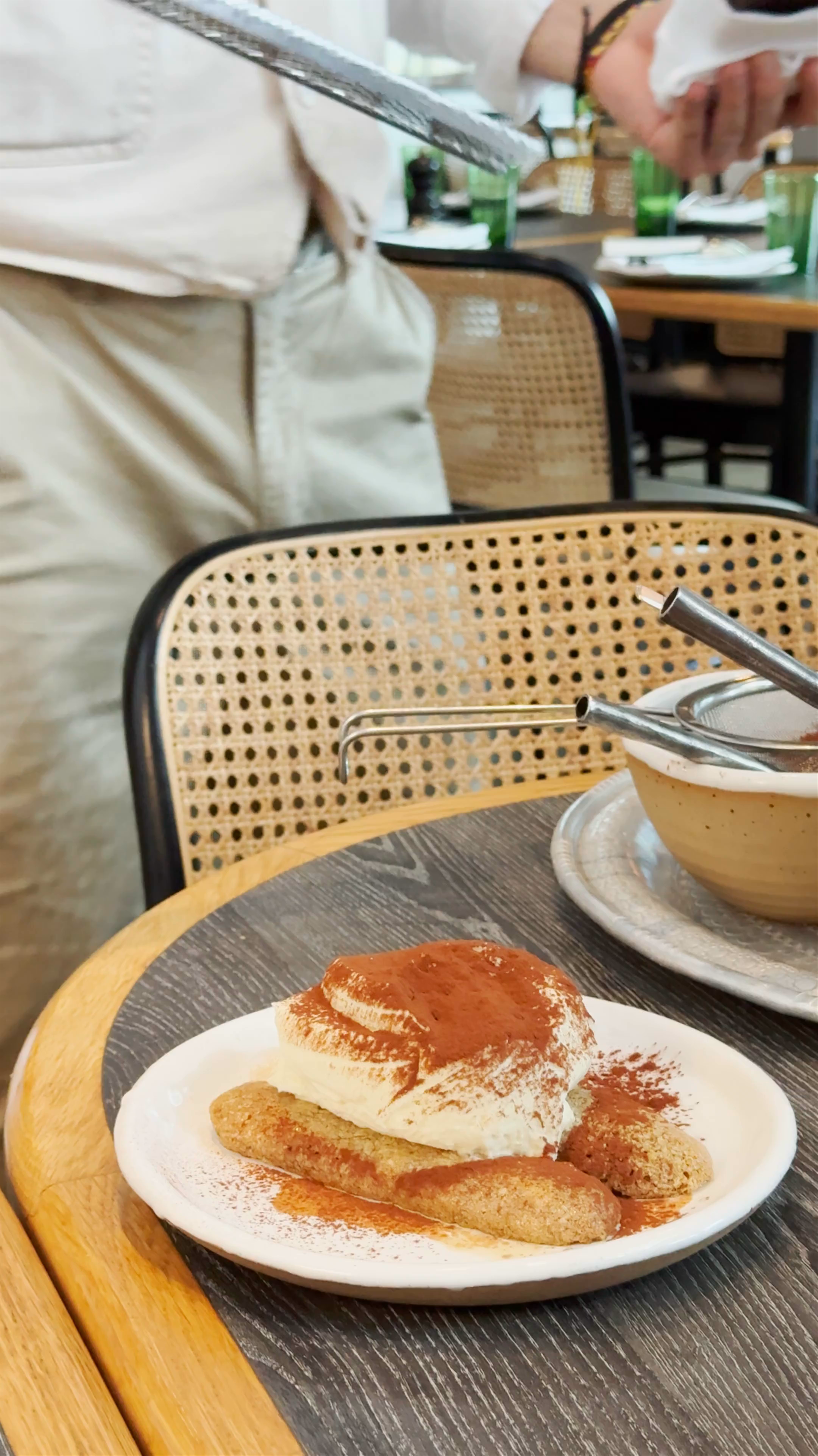 Savoring Tiramisu Preparation at Esther Restaurant, Auckland