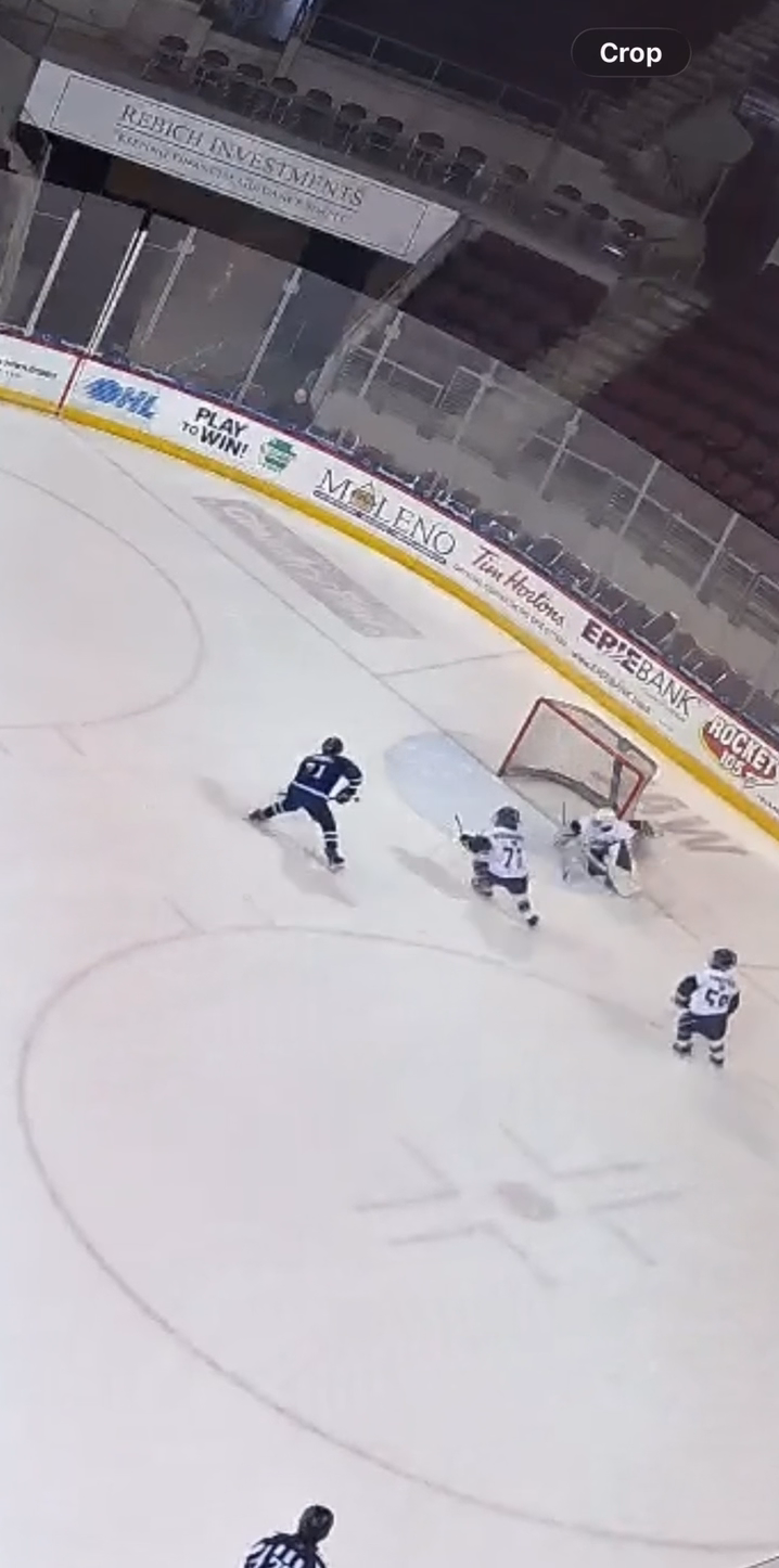 Nolan Slavonic's Goal vs Erie Otters | Pittsburgh Aviators 14U AA
