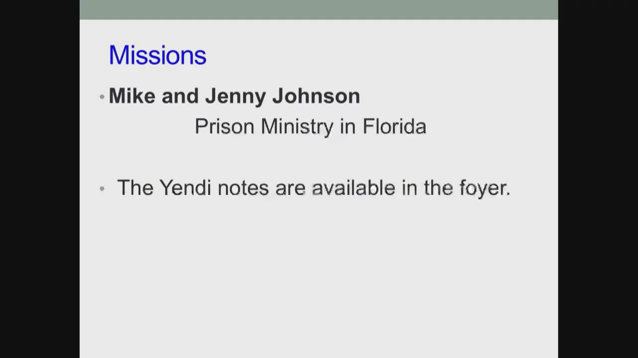 Bethel Service, April 19, 2026