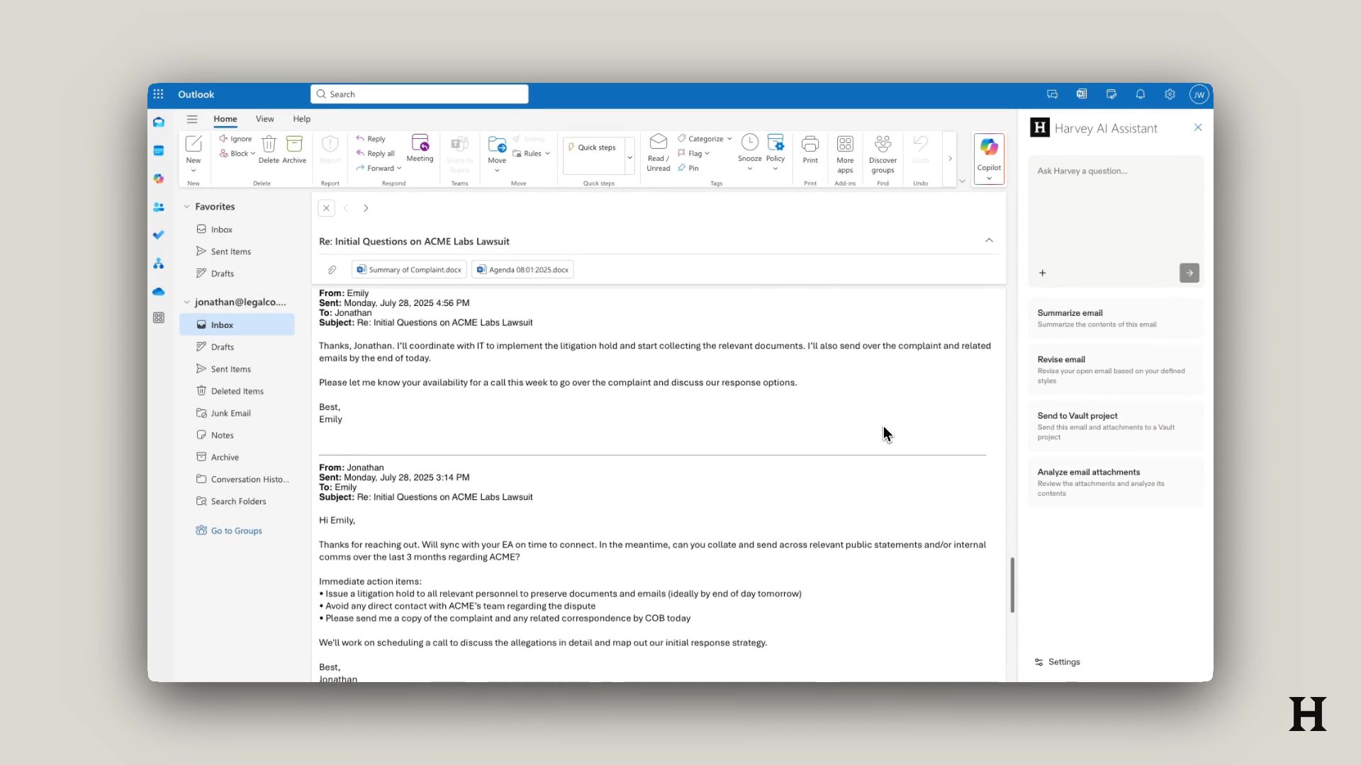 Outlook Add-In Tour