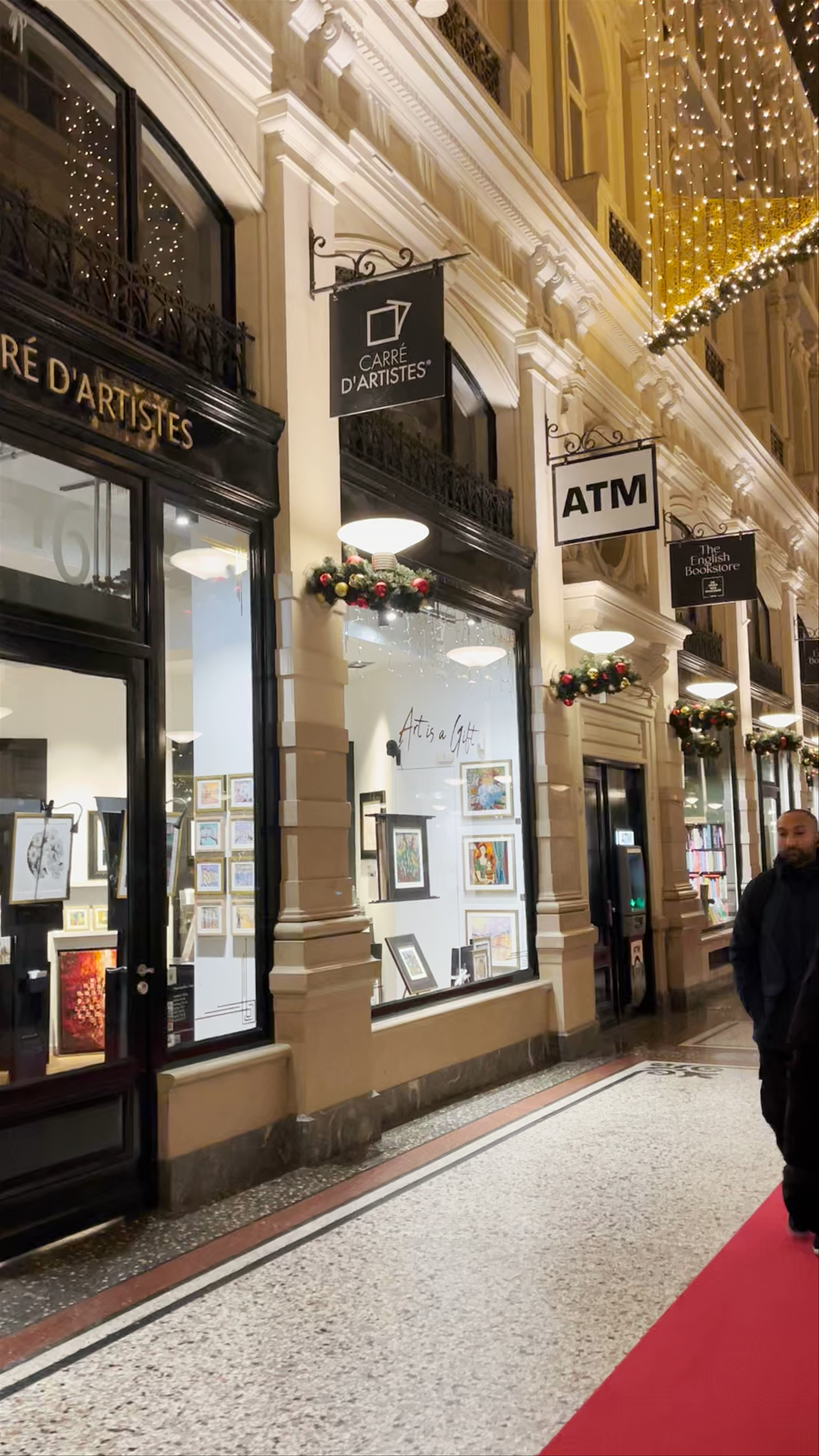 Evening Stroll Through Shopping Mall De Passage, The Hague
