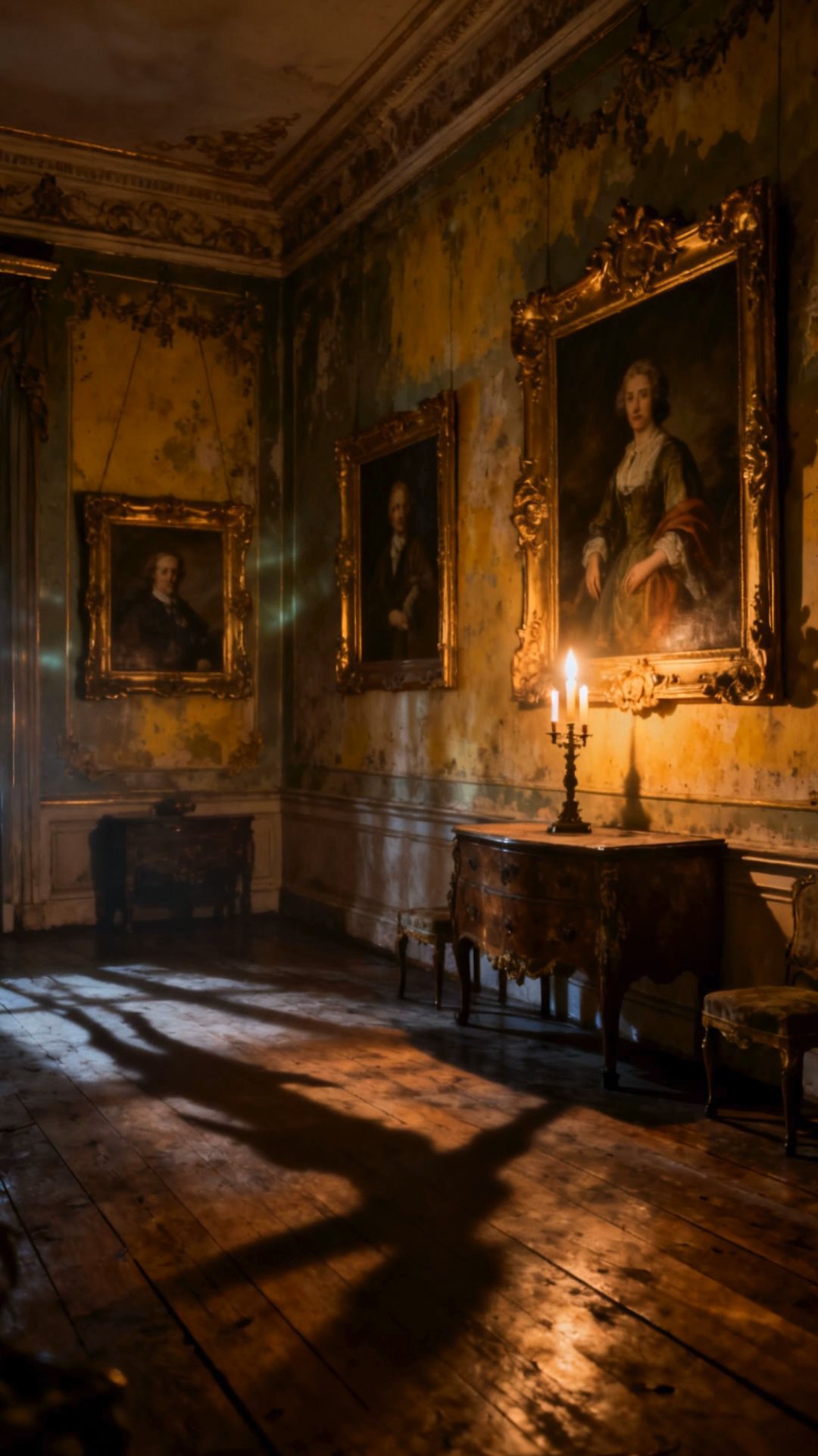 Geheimnisvolle Porträts: Schatten enthüllen verfluchte Ahnen