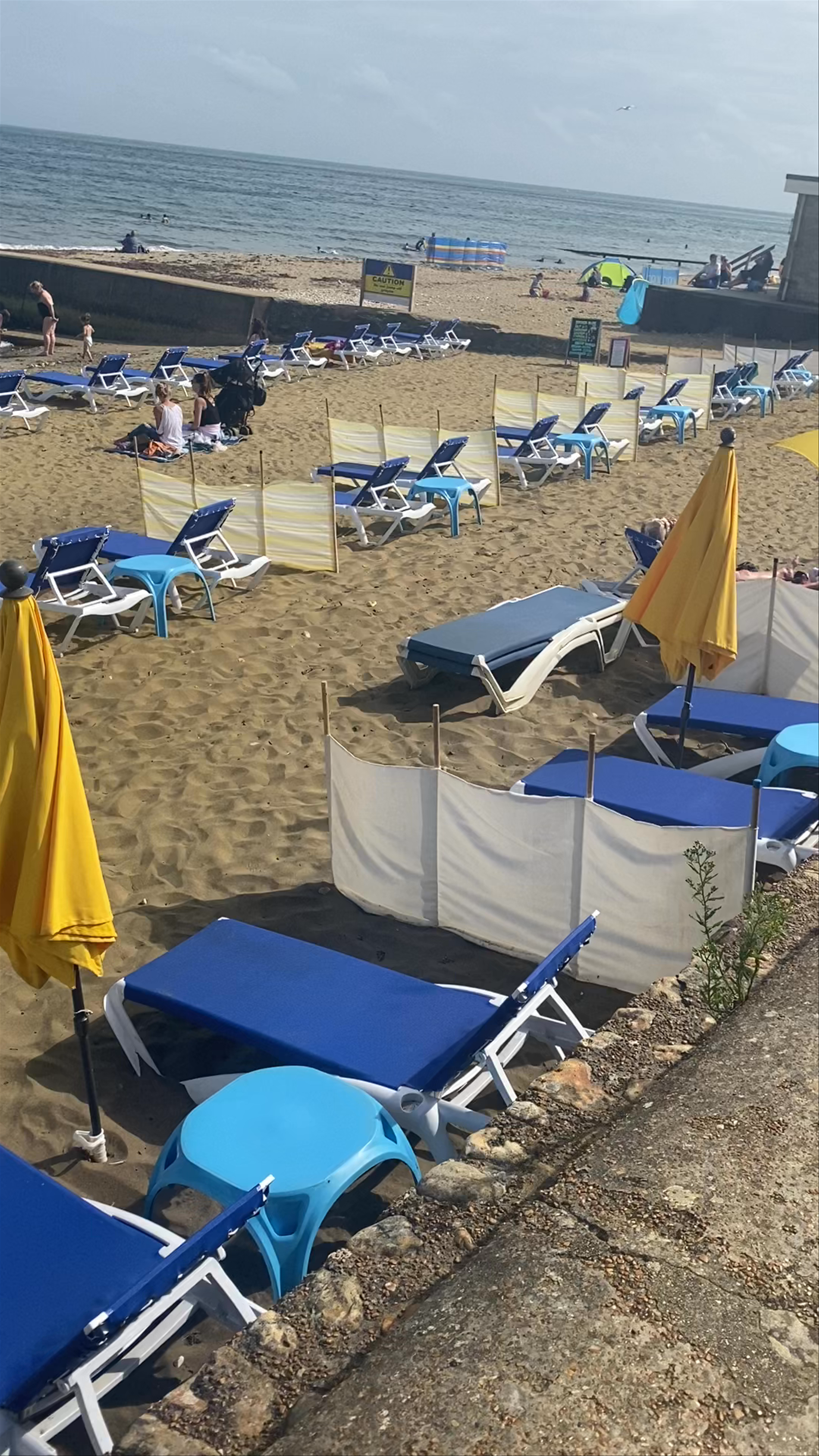 Serene Sunny Day at Shanklin Beach, Isle of Wight