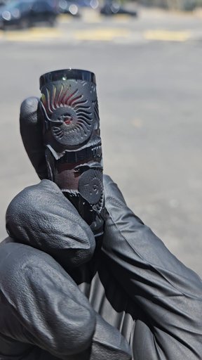 Preview pic of Johnathan Paul Bennet Carved Chillum