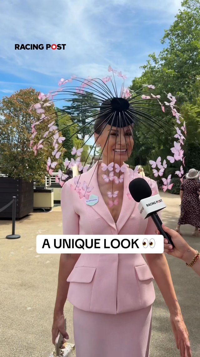 One of the most flamboyant hats at Royal Ascot