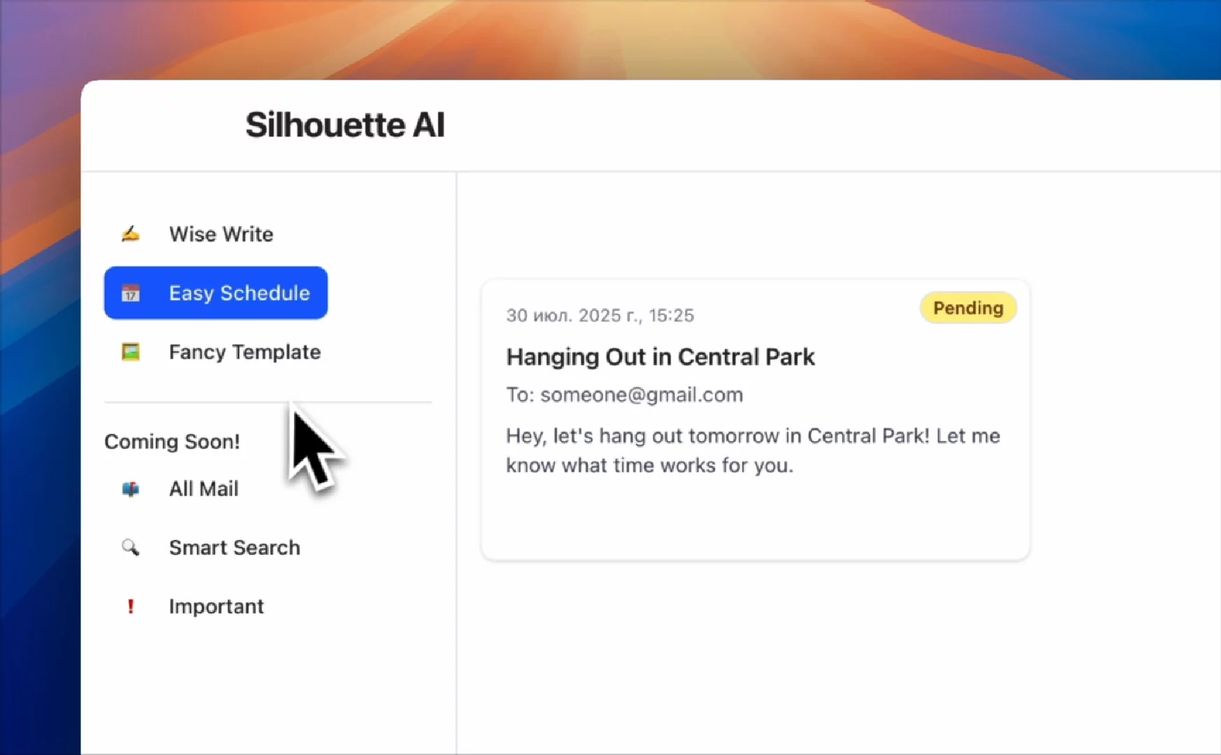 Silhouette AI image 1