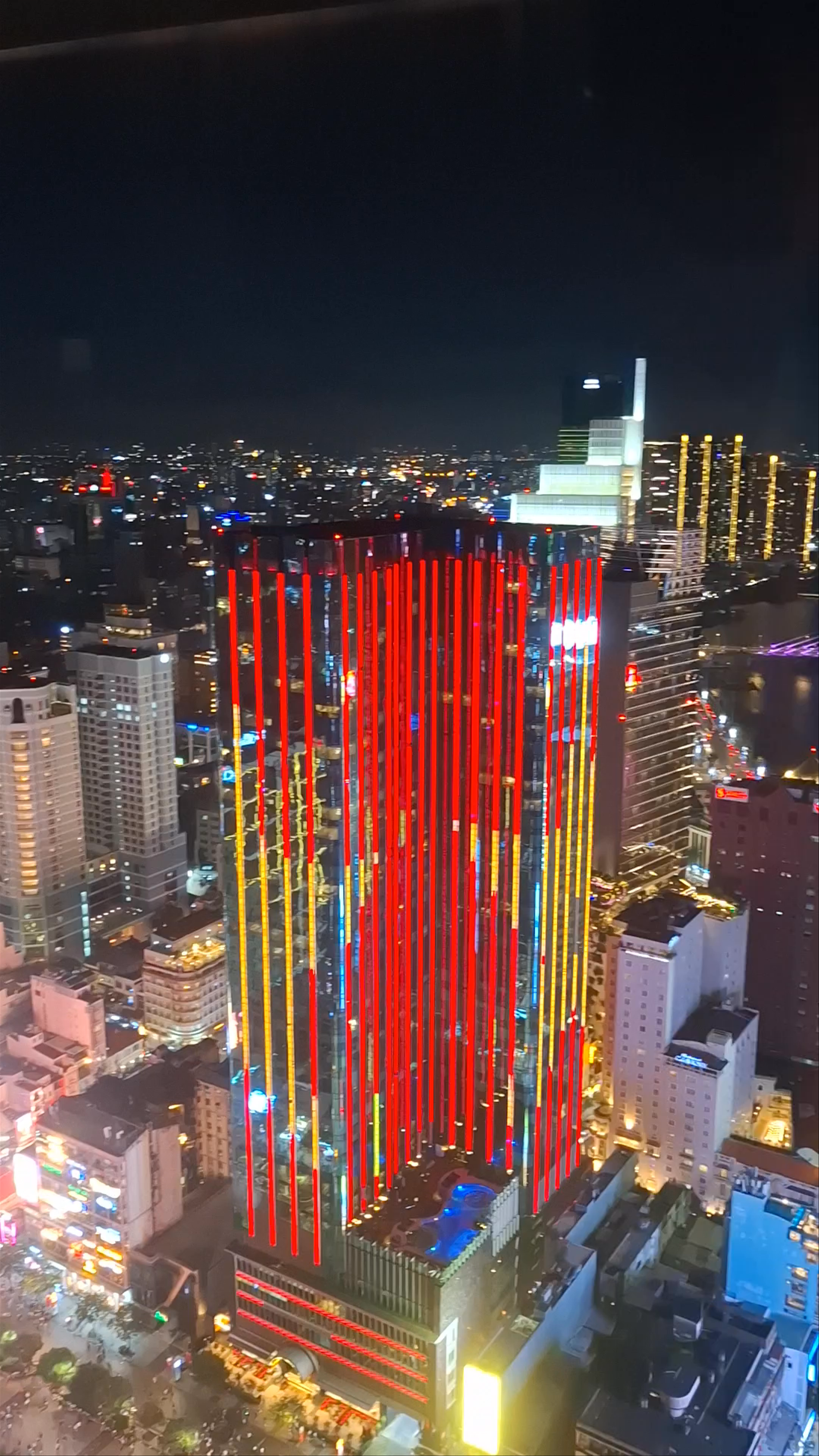 Ho Chi Minh City Nightscape from Bitexco Financial Tower