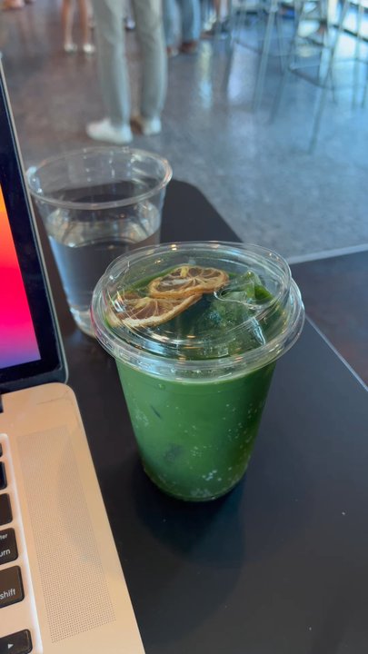 Reborn Coffee - Matcha yuzu tonic (2023 summer seasonal) - Coffee & Tea Near Me - Glendale, California