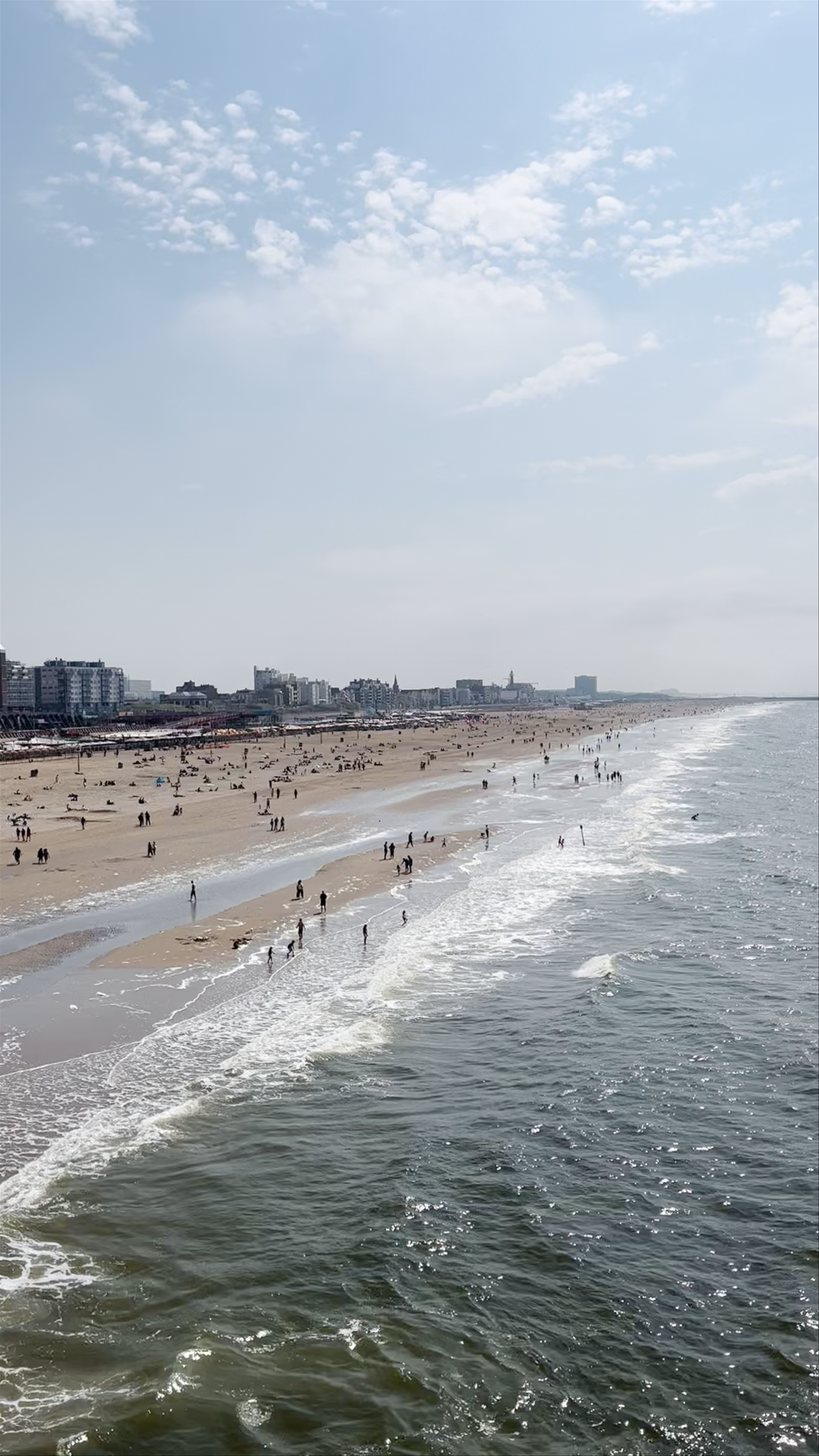Sunny Day at Scheveningen Beach, The Hague, Netherlands