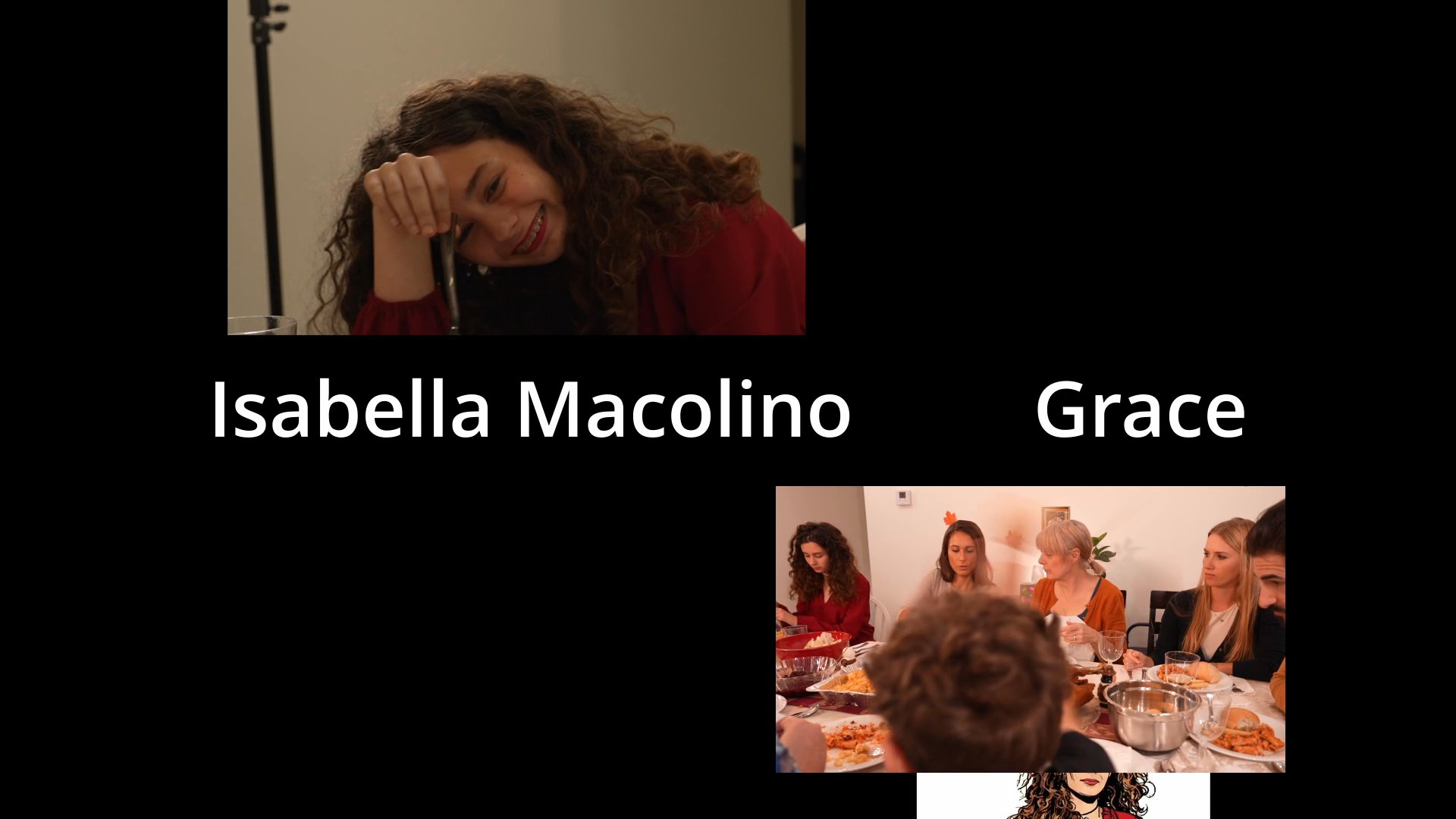 Actors participate in a casting call process, featuring individual character slating and group rehearsal scenes within a casual home setting.