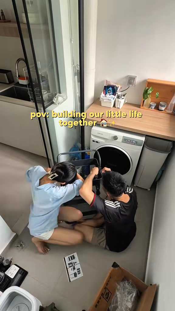 A-Space-Saving-Solution-In-Our-Service-Yard-🧺🛒