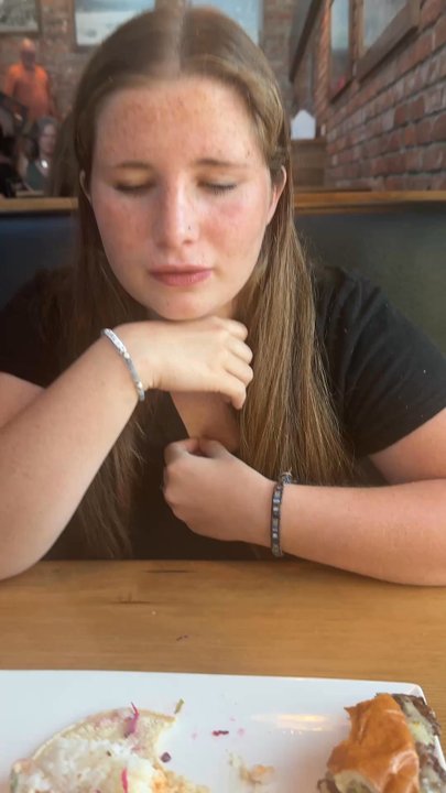 Pipeline Craft Taps and Kitchen - My friend talking about the food - Burgers Near Me - Redding, California