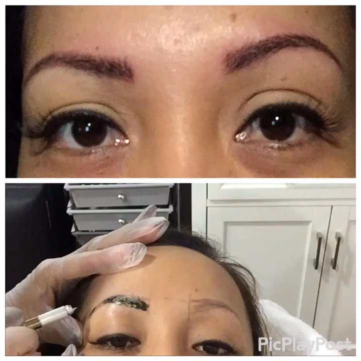 Beauty Mark - Getting my eyebrows did using microblades to create a natural look by doing the hair stroke method. - Eyelash Service Near Me - Honolulu, Hawaii
