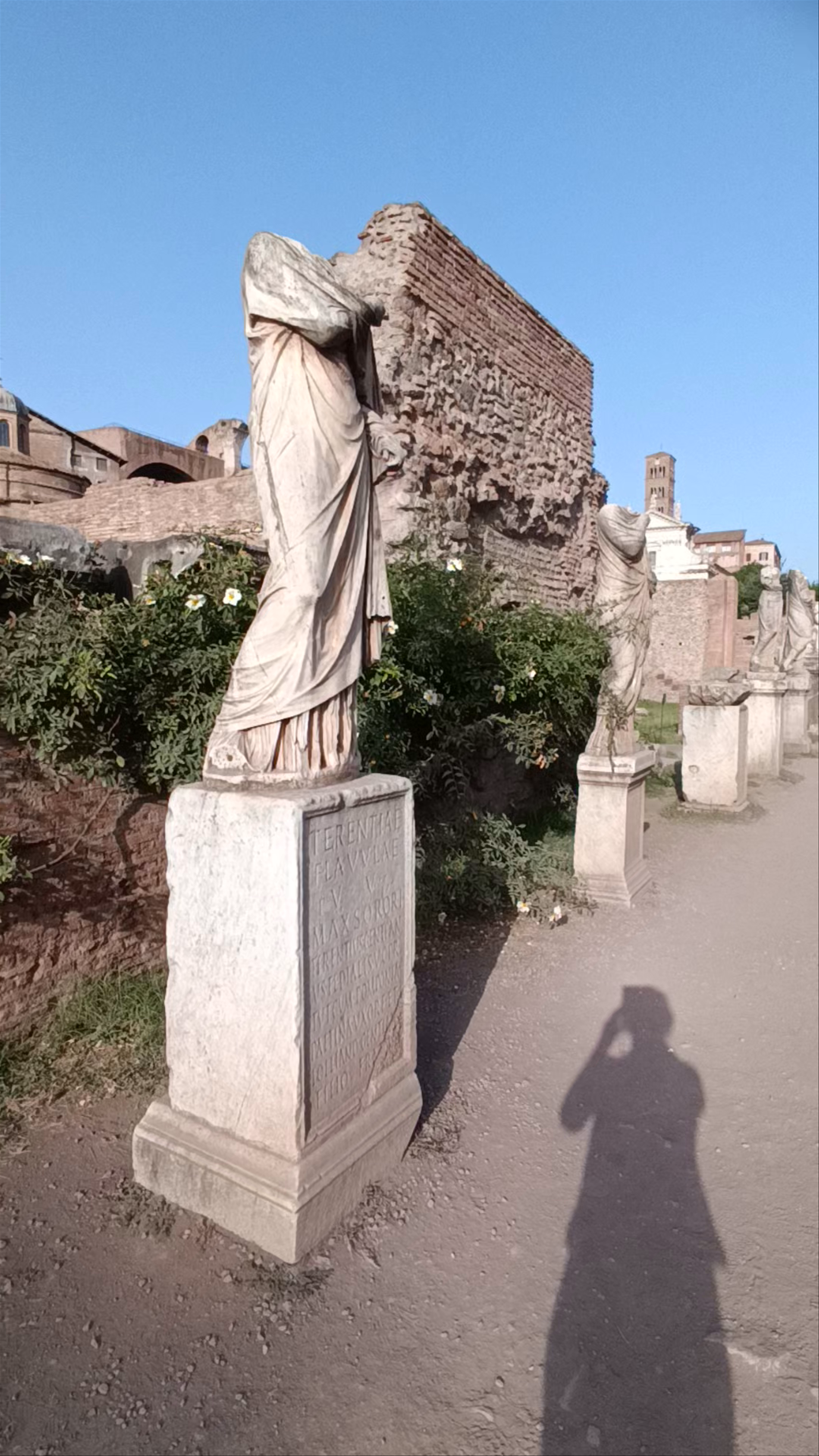 Ancient Roman Ruins at Casa delle Vestali, Rome