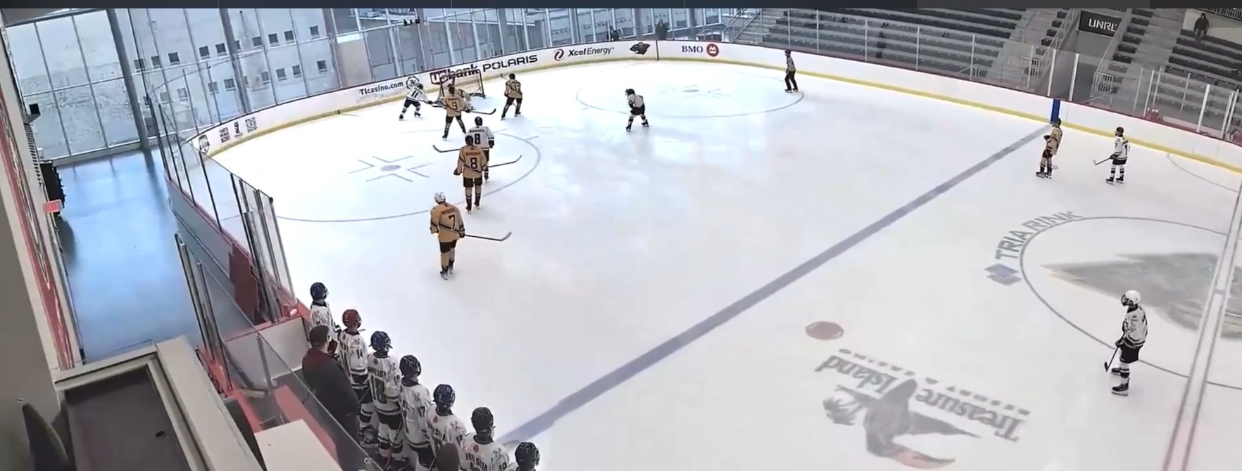 Arthur Eddy's Goal putting the puck through the defenders legs then finishing top right