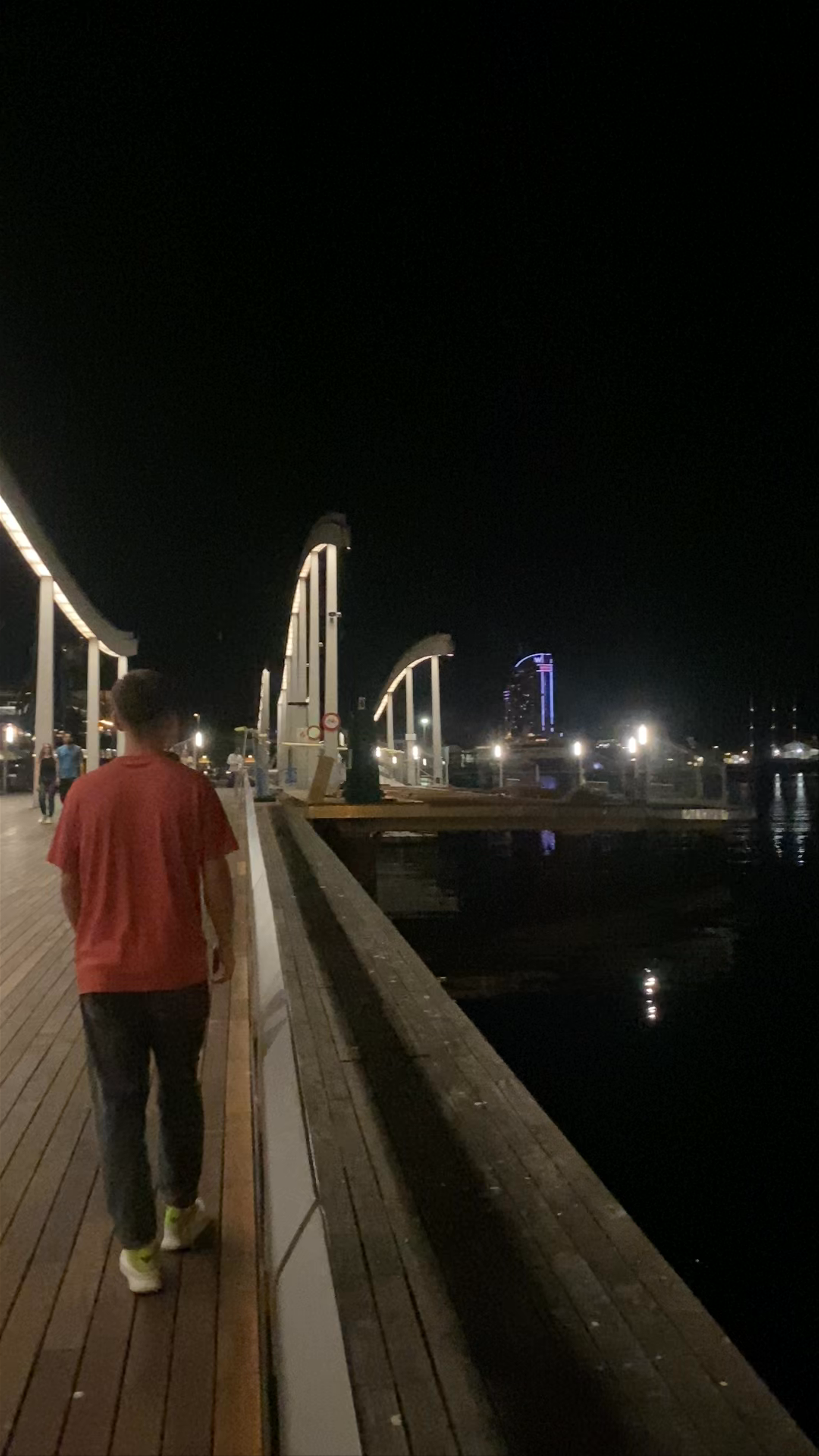 Bridge of Peace at Night: Illuminated Stroll in Tbilisi, Georgia