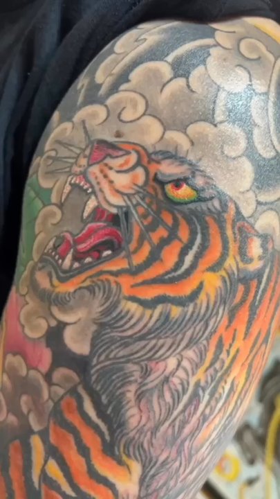 Perfect Day Tattoo - Japanese traditional arm sleeve tattoo - Tattoo Near Me - Lodi, California