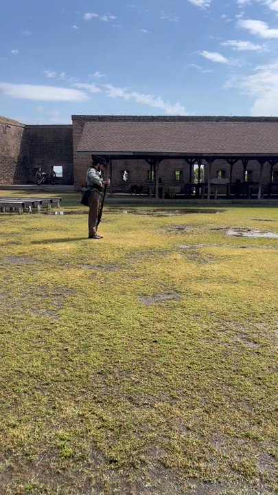 Old Fort Jackson - Rifle demo - Landmarks & Historical Buildings Near Me - Savannah, Georgia