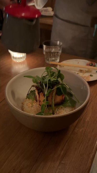 Kawa Ni - Broth pour over Miso Salmon Donburi - Asian Fusion Near Me - Westport, Connecticut