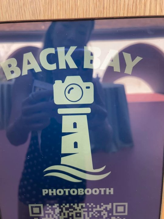 Back Bay Photobooth - Background of the photobooth - so cute! - Photo Booth Rentals Near Me