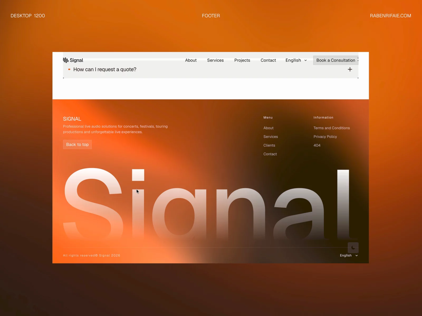 SIGNAL AUDIO