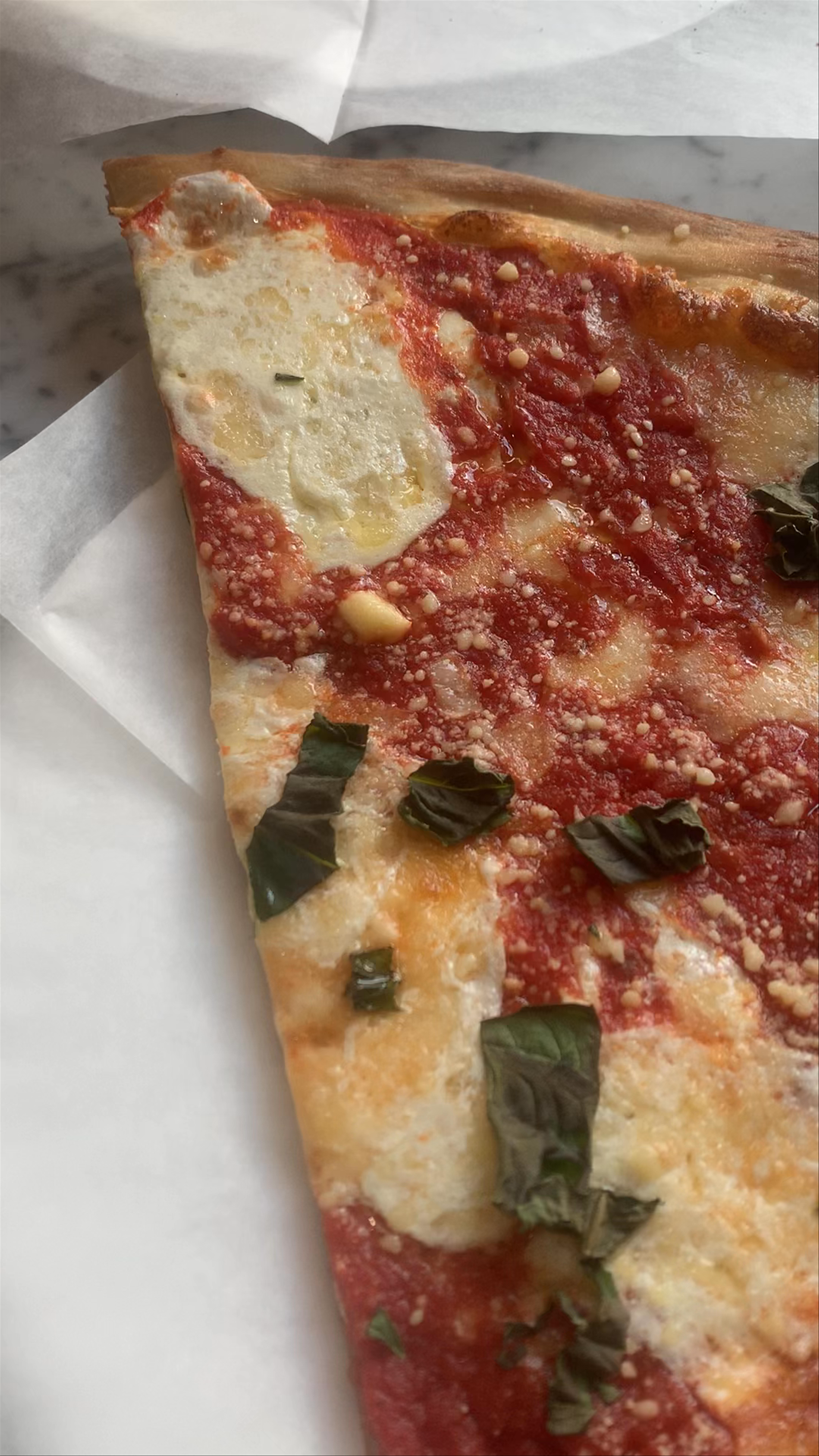 Authentic New York Style Pizza Slice at Vinnie's Pizzeria