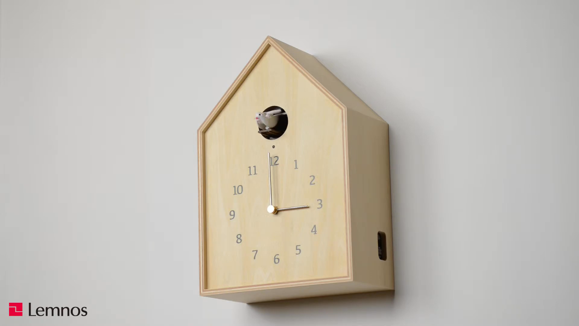 Birdhouse Clock - Natural