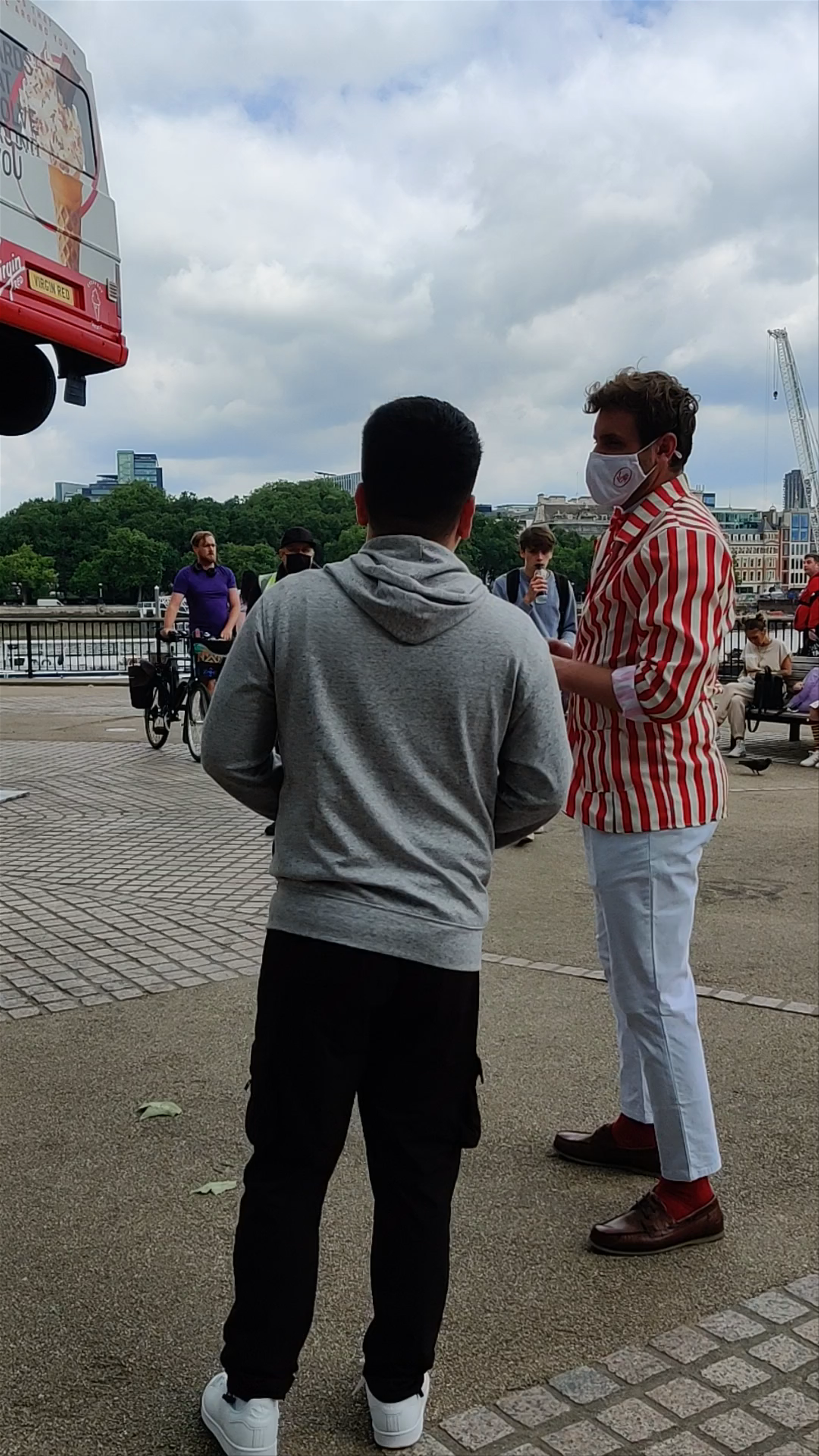 Floating Ice Cream Van Art Installation on London’s Riverside