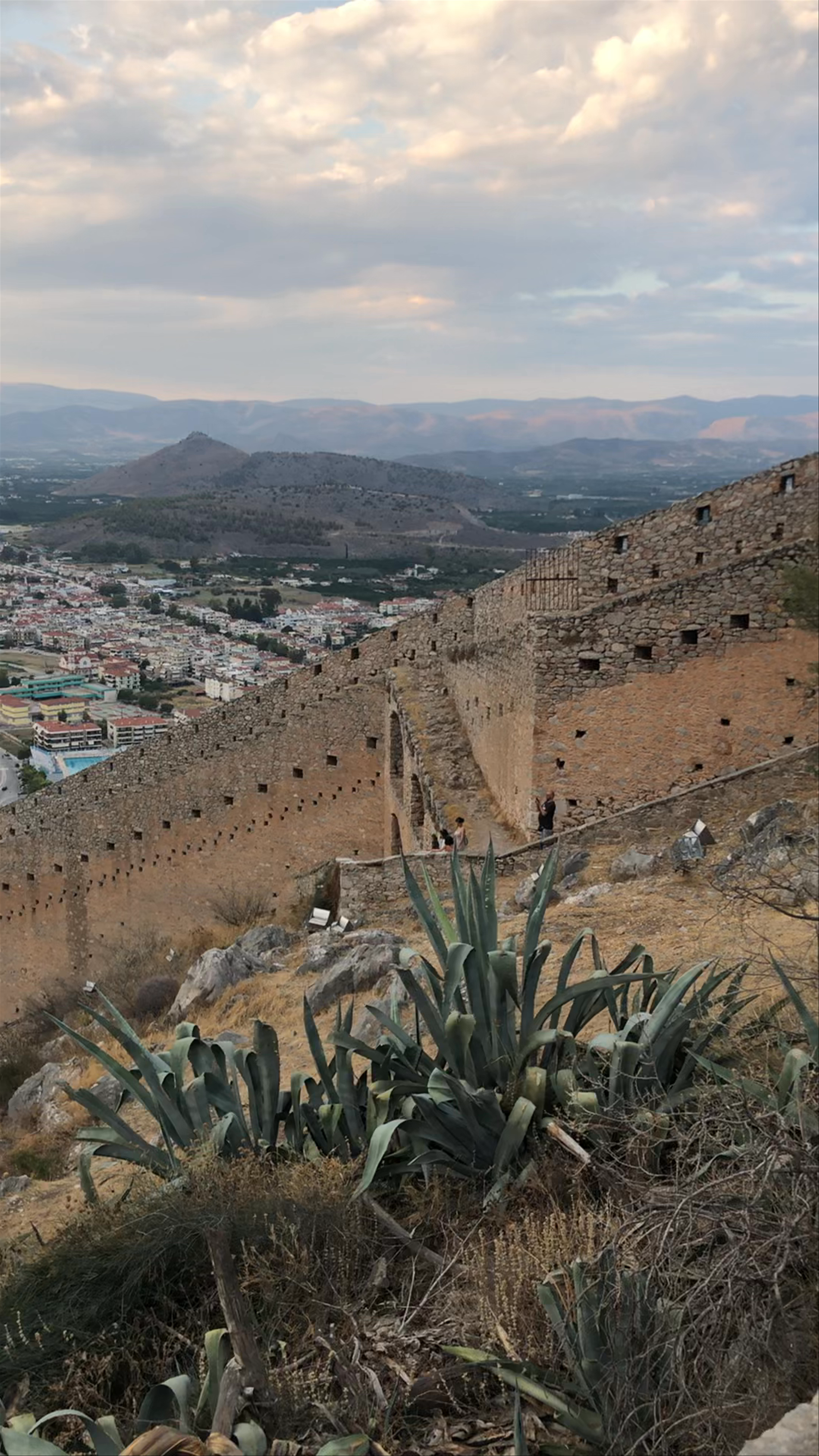 Sunset Views from Palamidi Fortress, Nafplio Greece