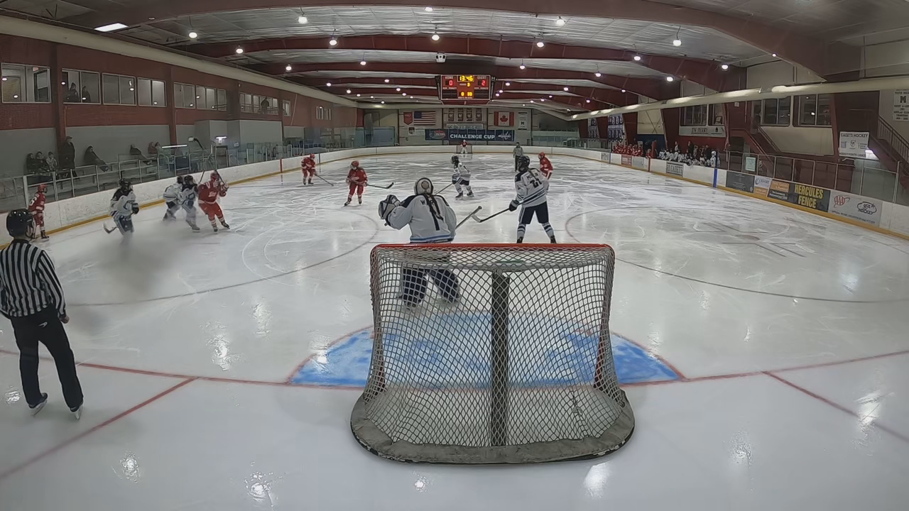 Screen, adjust, tip in goal