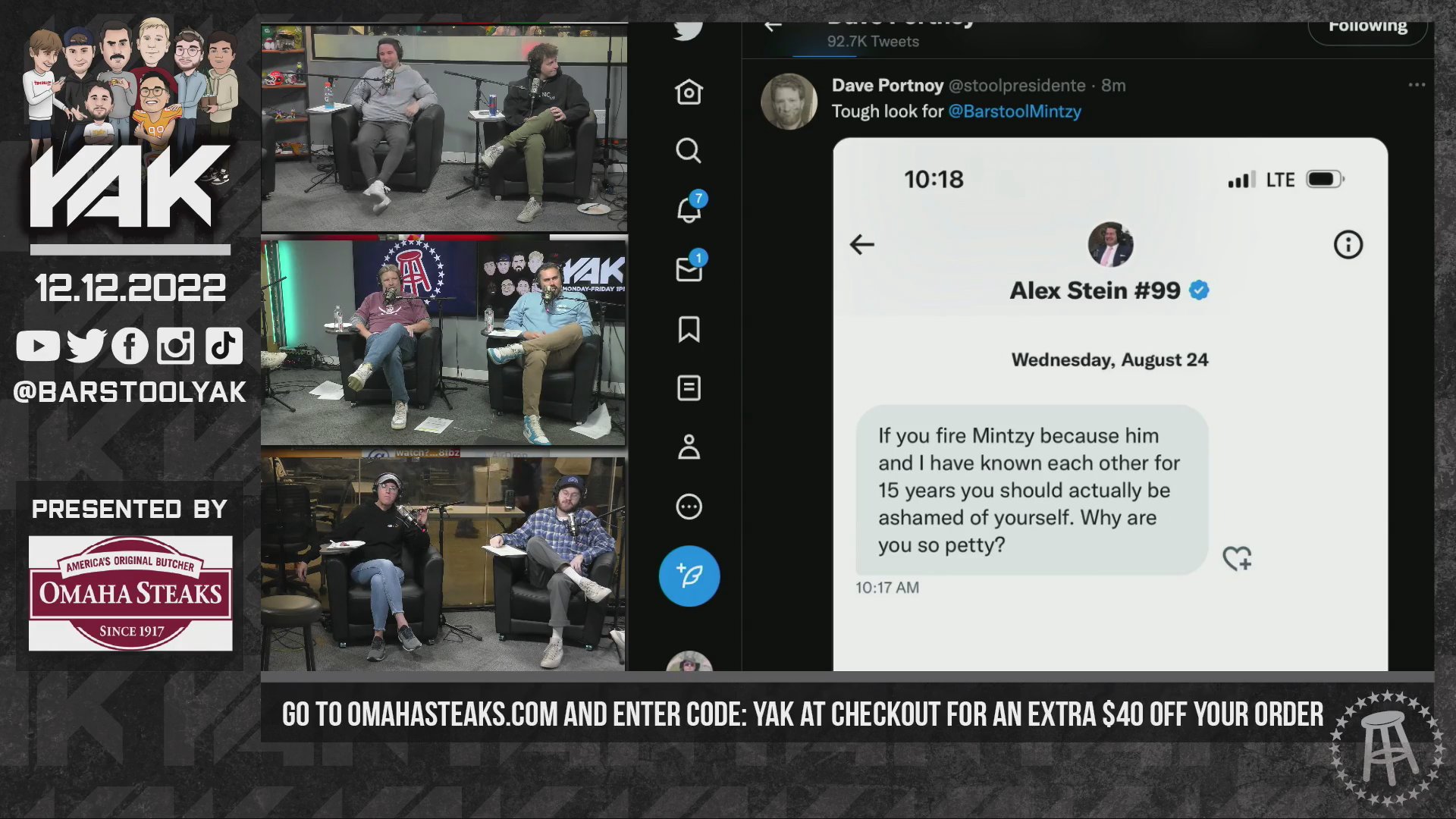 Which Member Of The Yak Is The Biggest Smokeshow? Barstool Sports