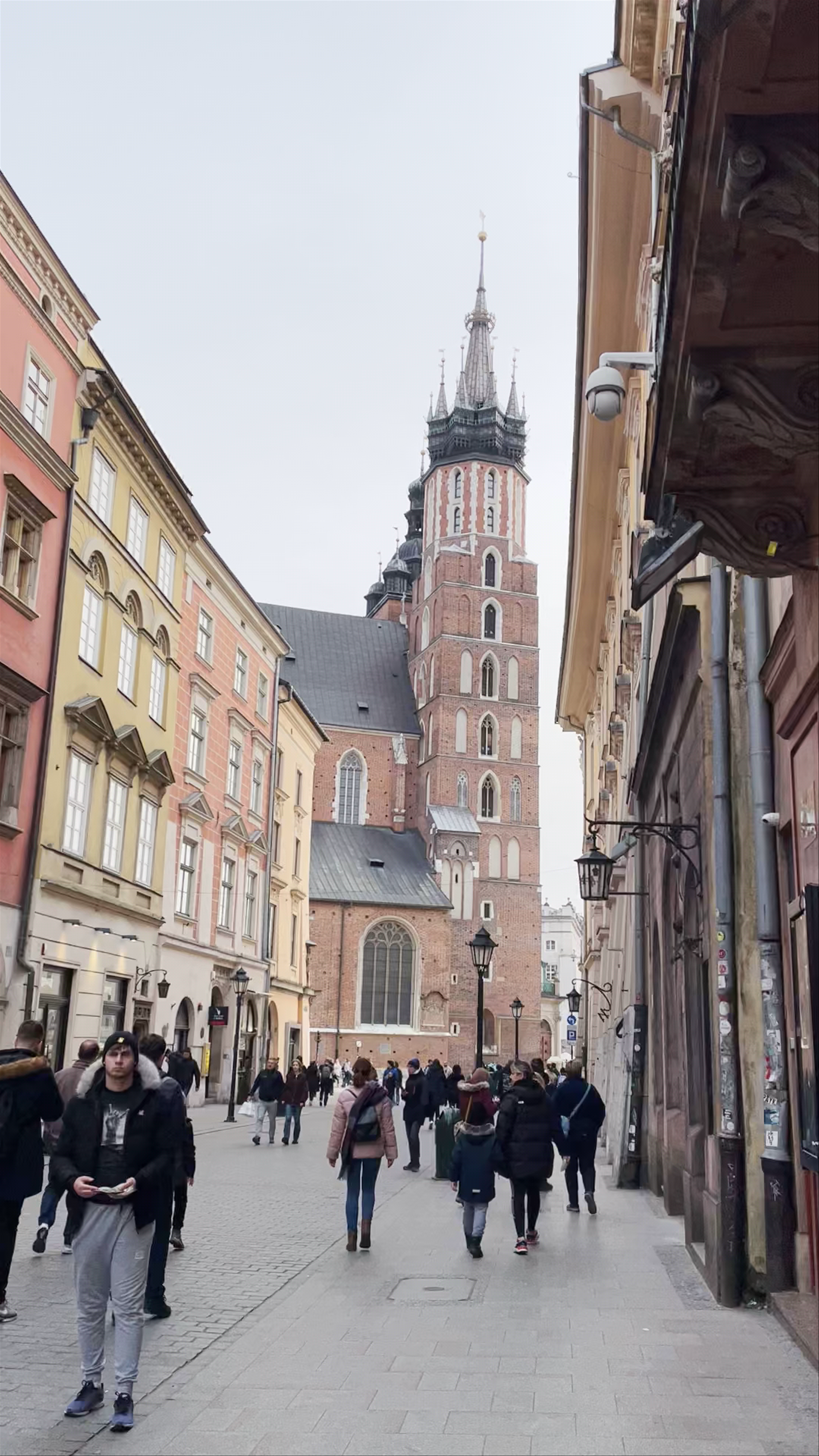 Enchanting Walk by Mariacki Church in Kraków's Historic District