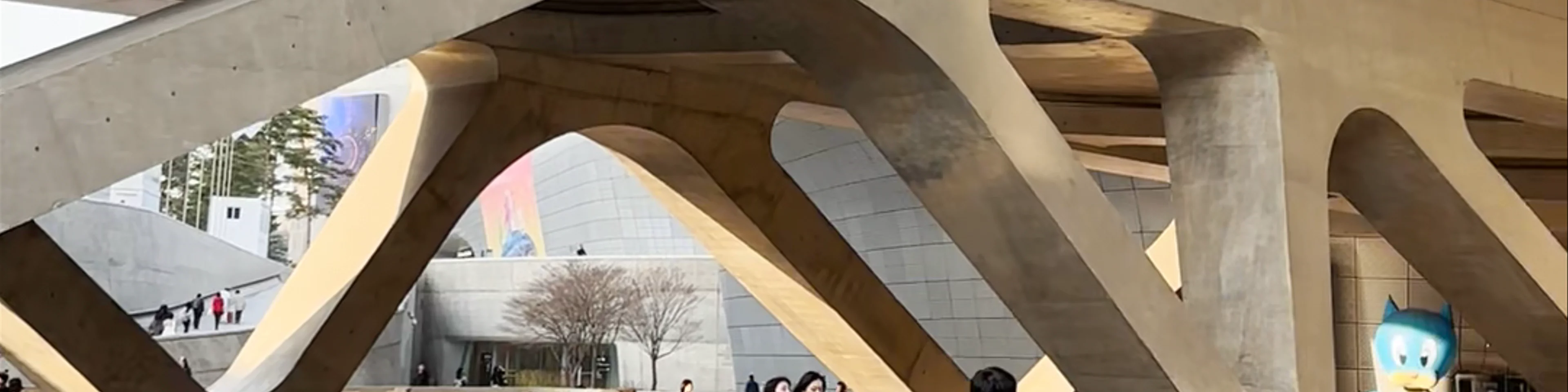 Dongdaemun Design Plaza. Dongdaemun Market